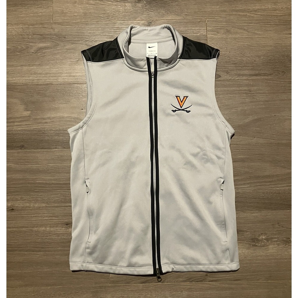 Nike University Of Virginia Vest Mens Small Therma-Fit ADV Repel Golf Full Zip